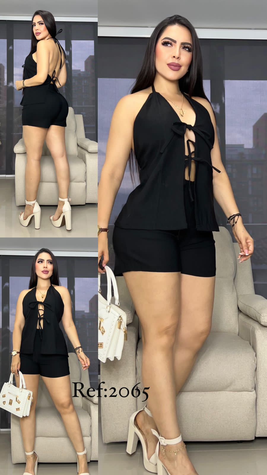 2065 Conjunto short y blusa