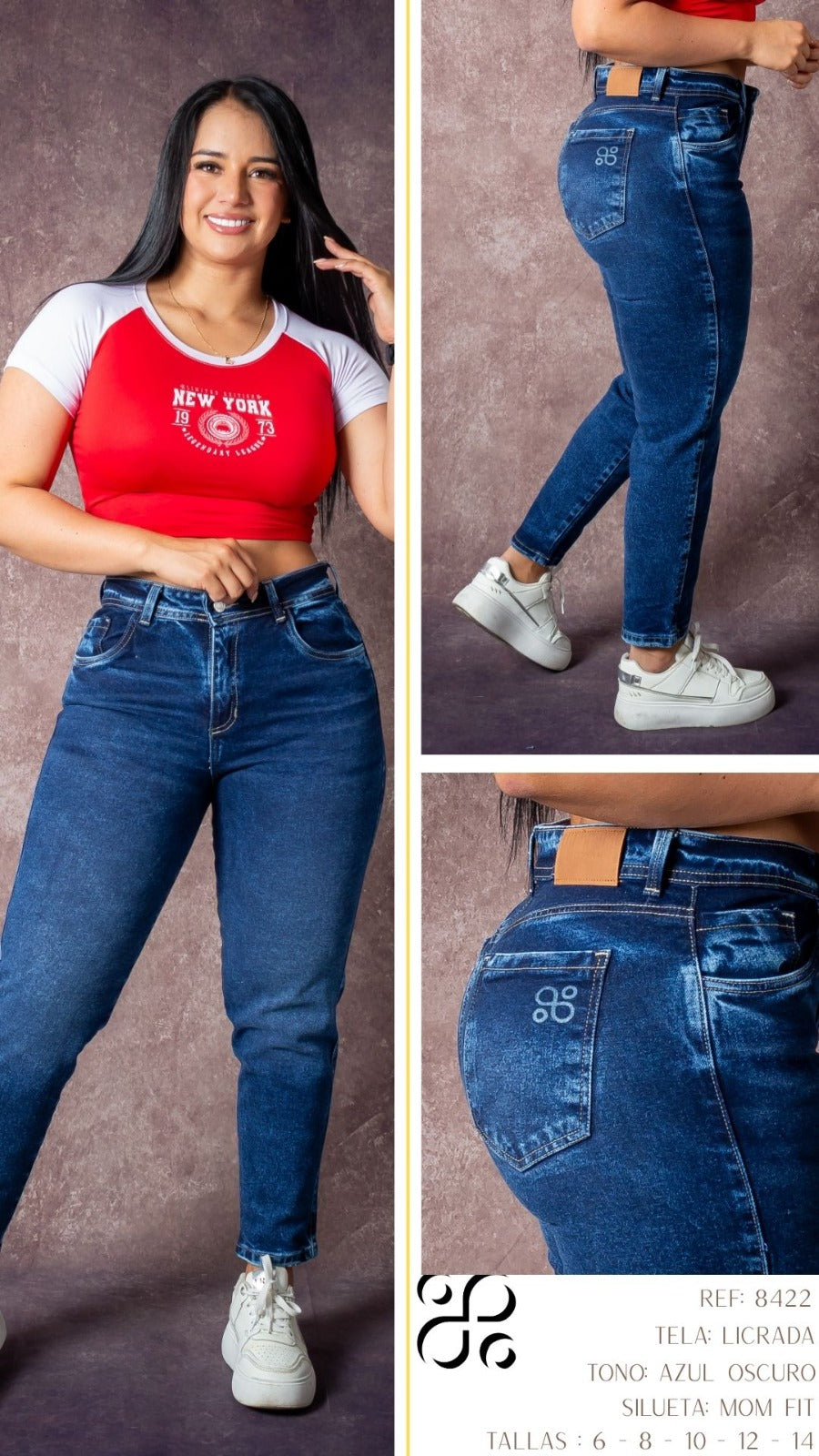 JEANS - Silueta Momfit