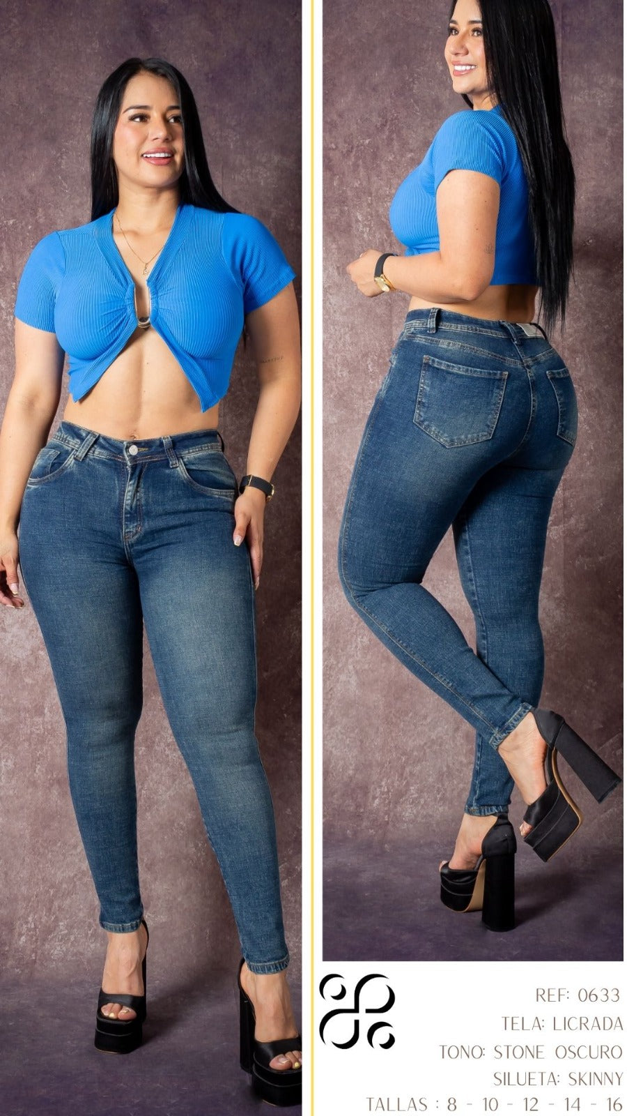 JEANS - Silueta skinny