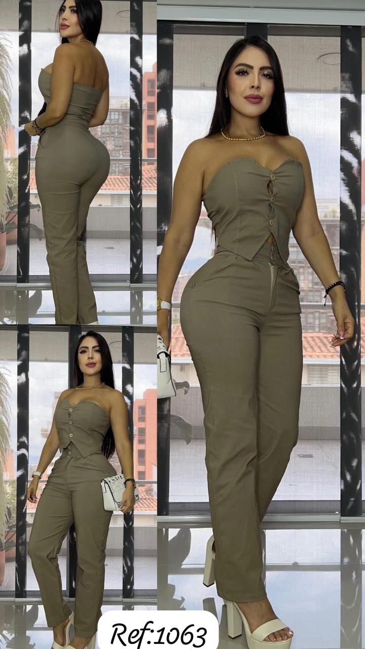 1063 conjunto dúo con chaleco