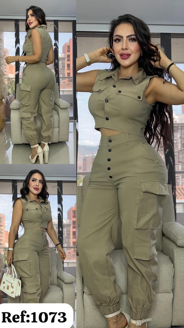 1073 cargo y chaleco botones
