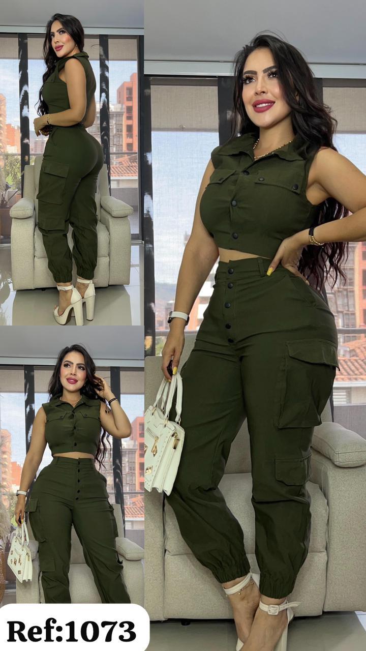 1073 cargo y chaleco botones
