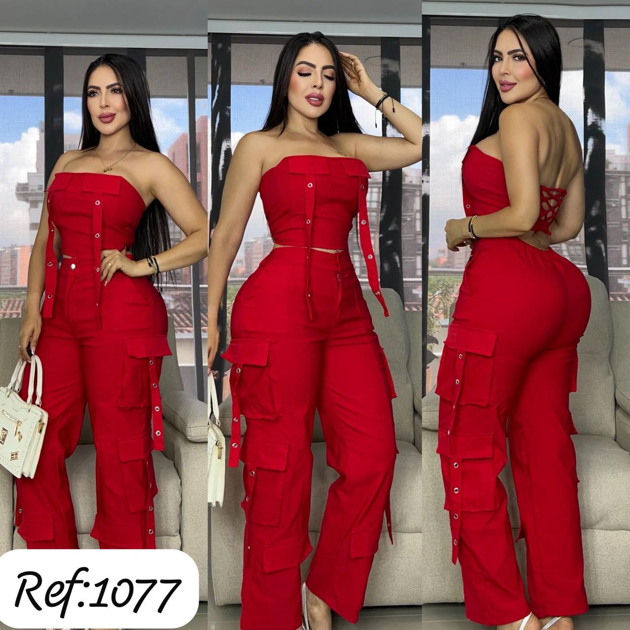 1077 Conjunto pantalón y top