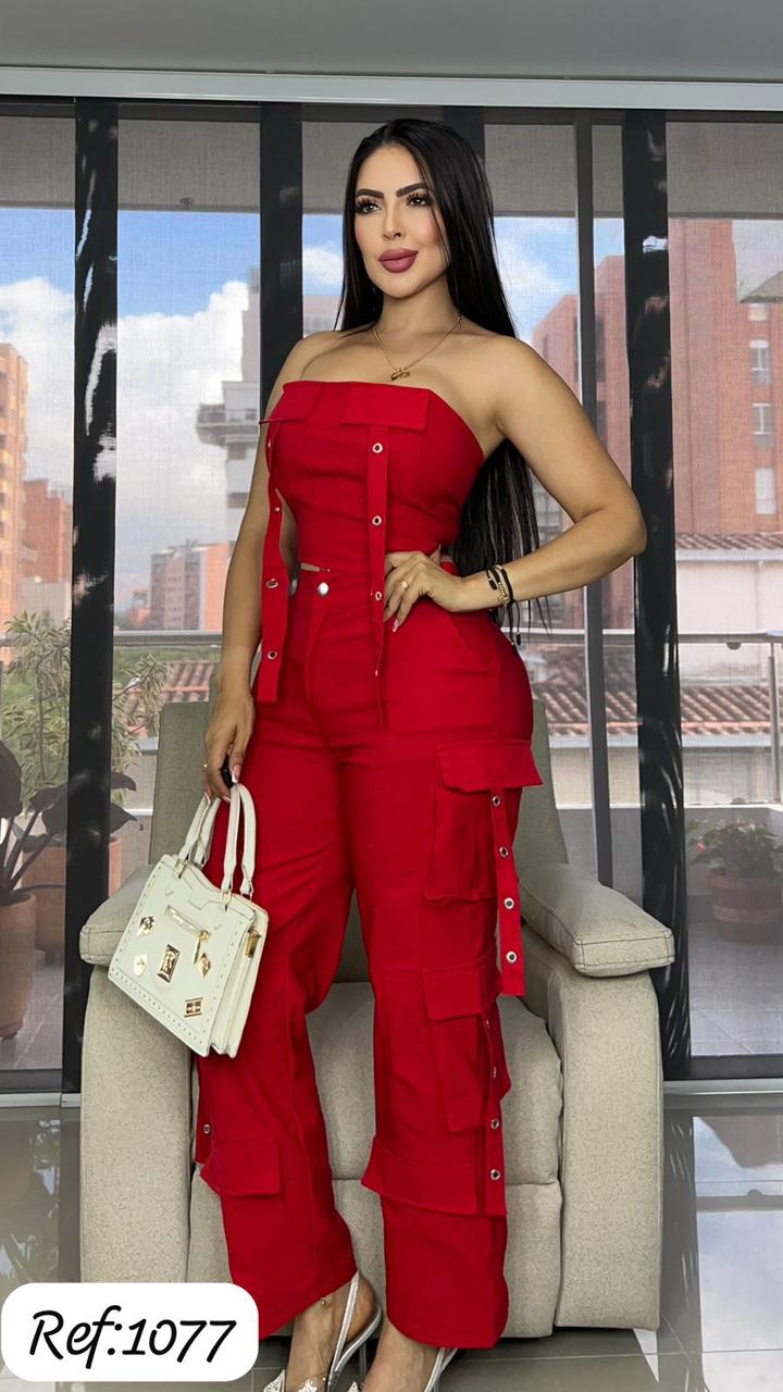 1077 Conjunto pantalón y top