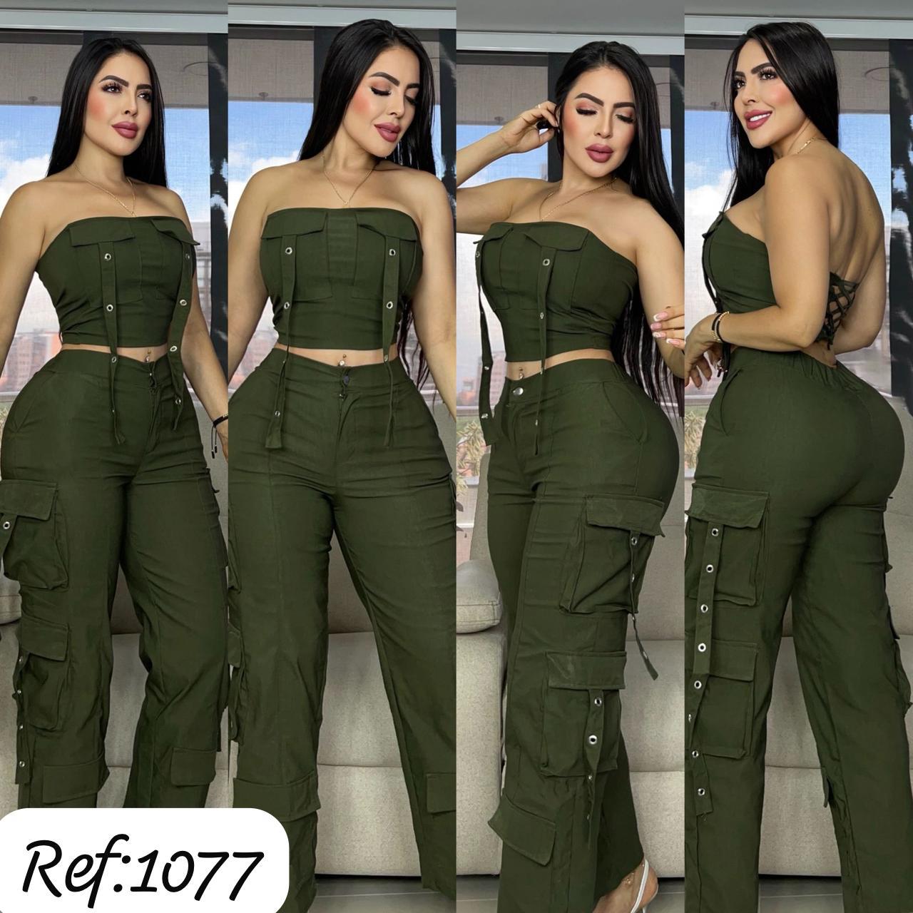 1077 Conjunto pantalón y top