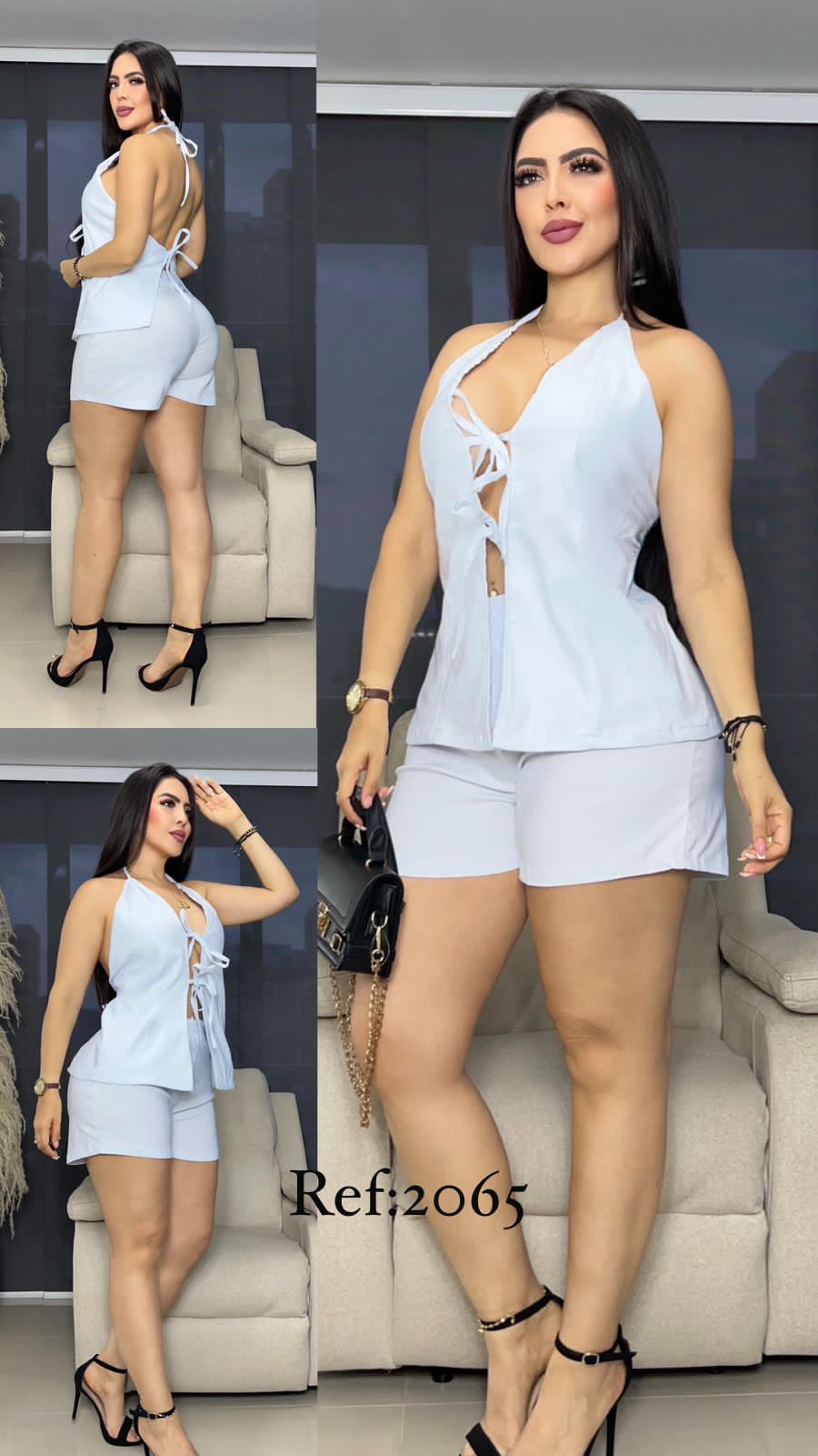 2065 Conjunto short y blusa