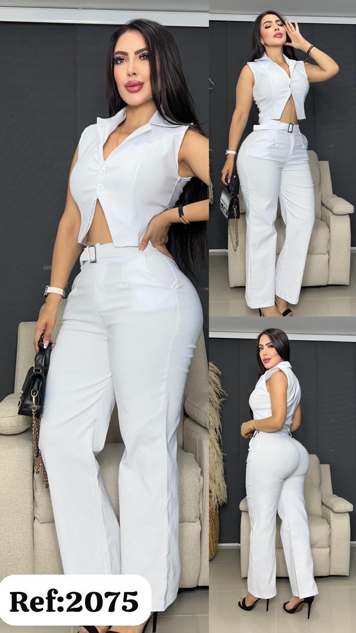 2075 Conjunto pantalon y blusa V