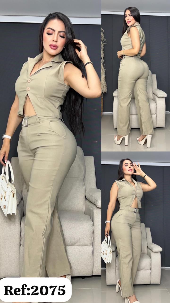 2075 Conjunto pantalon y blusa V