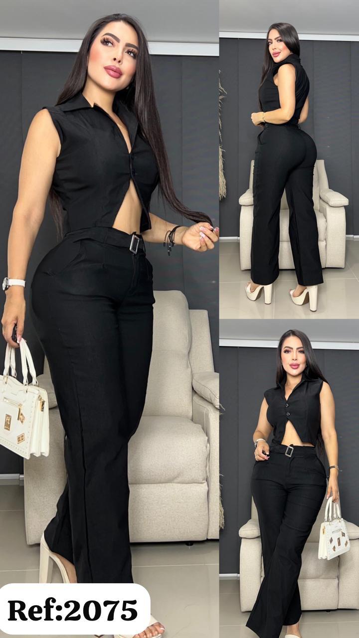 2075 Conjunto pantalon y blusa V