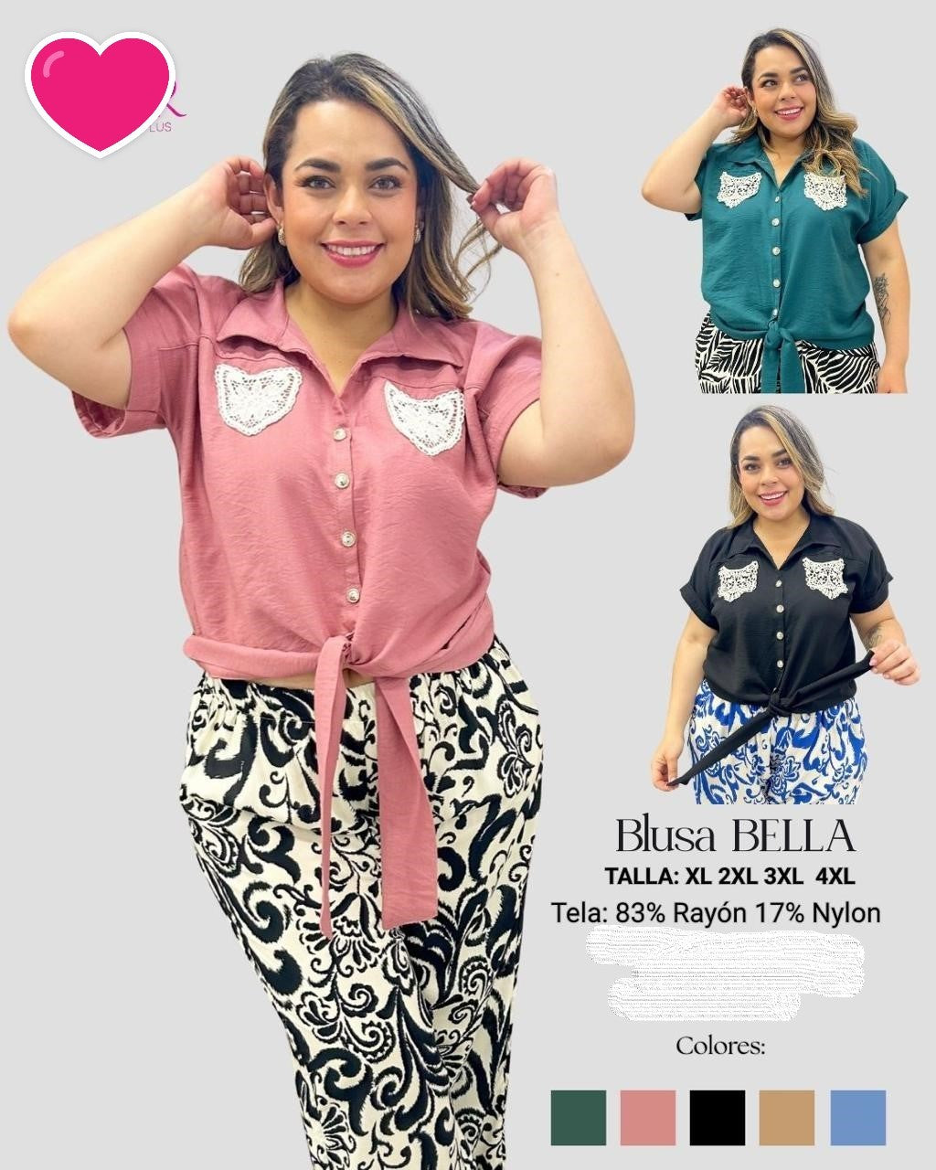 TALLA GRANDE 11 - BLUSAS XL HASTA 5XL