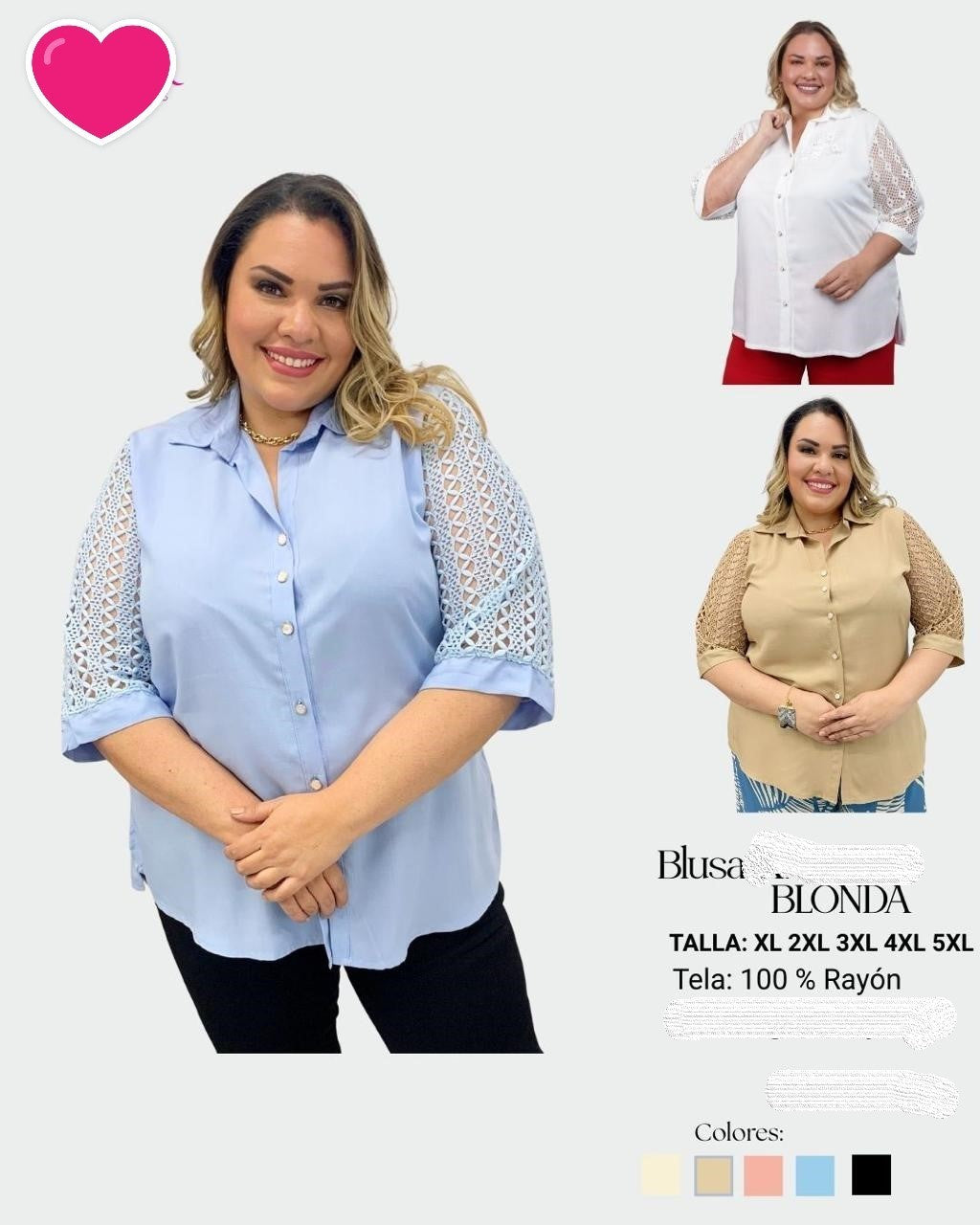 TALLA GRANDE 11 - BLUSAS XL HASTA 5XL