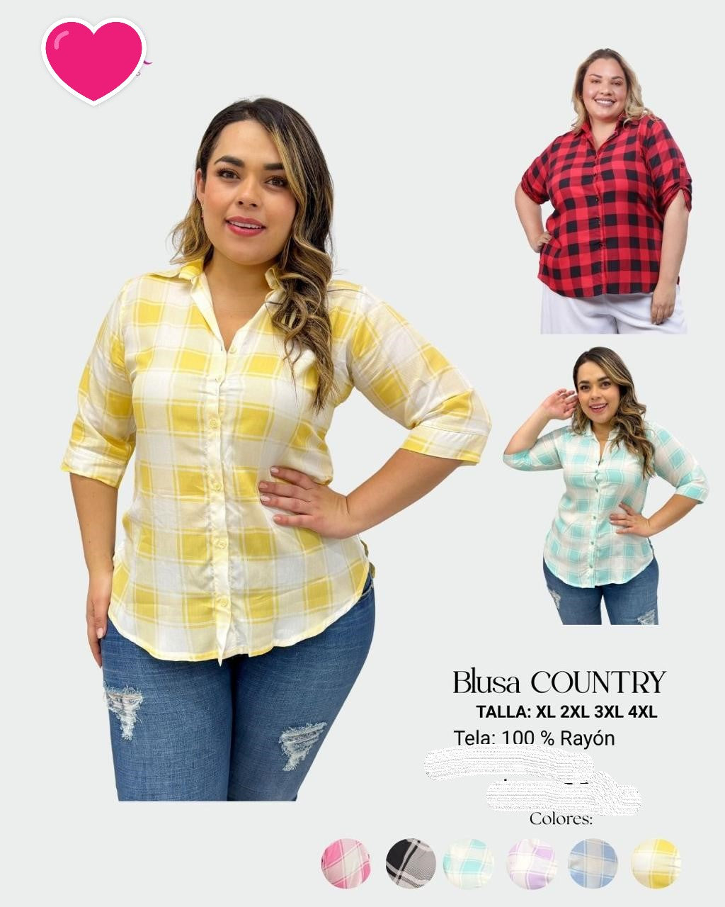 TALLA GRANDE 11 - BLUSAS XL HASTA 5XL