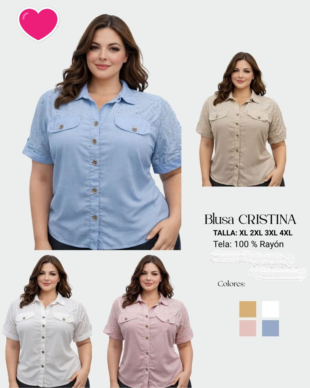 TALLA GRANDE 11 - BLUSAS XL HASTA 5XL