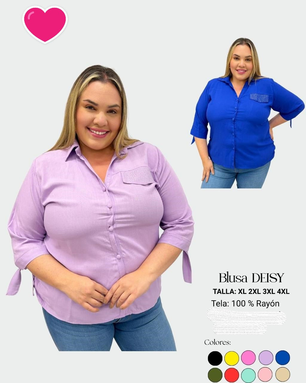 TALLA GRANDE 11 - BLUSAS XL HASTA 5XL
