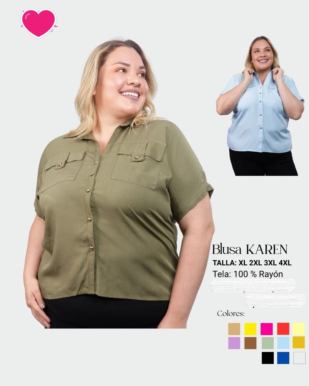 TALLA GRANDE 11 - BLUSAS XL HASTA 5XL