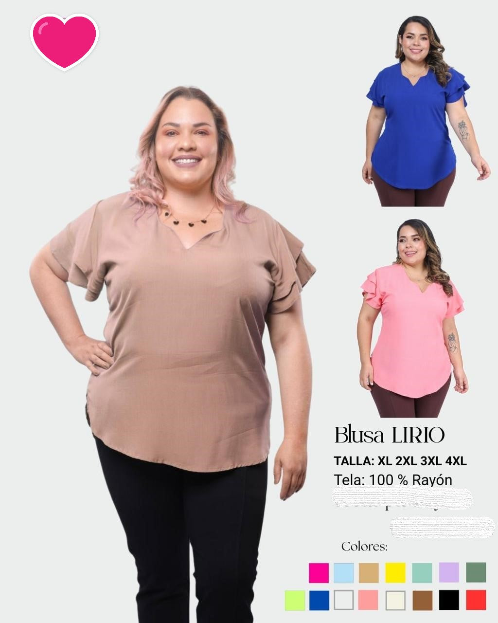 TALLA GRANDE 11 - BLUSAS XL HASTA 5XL