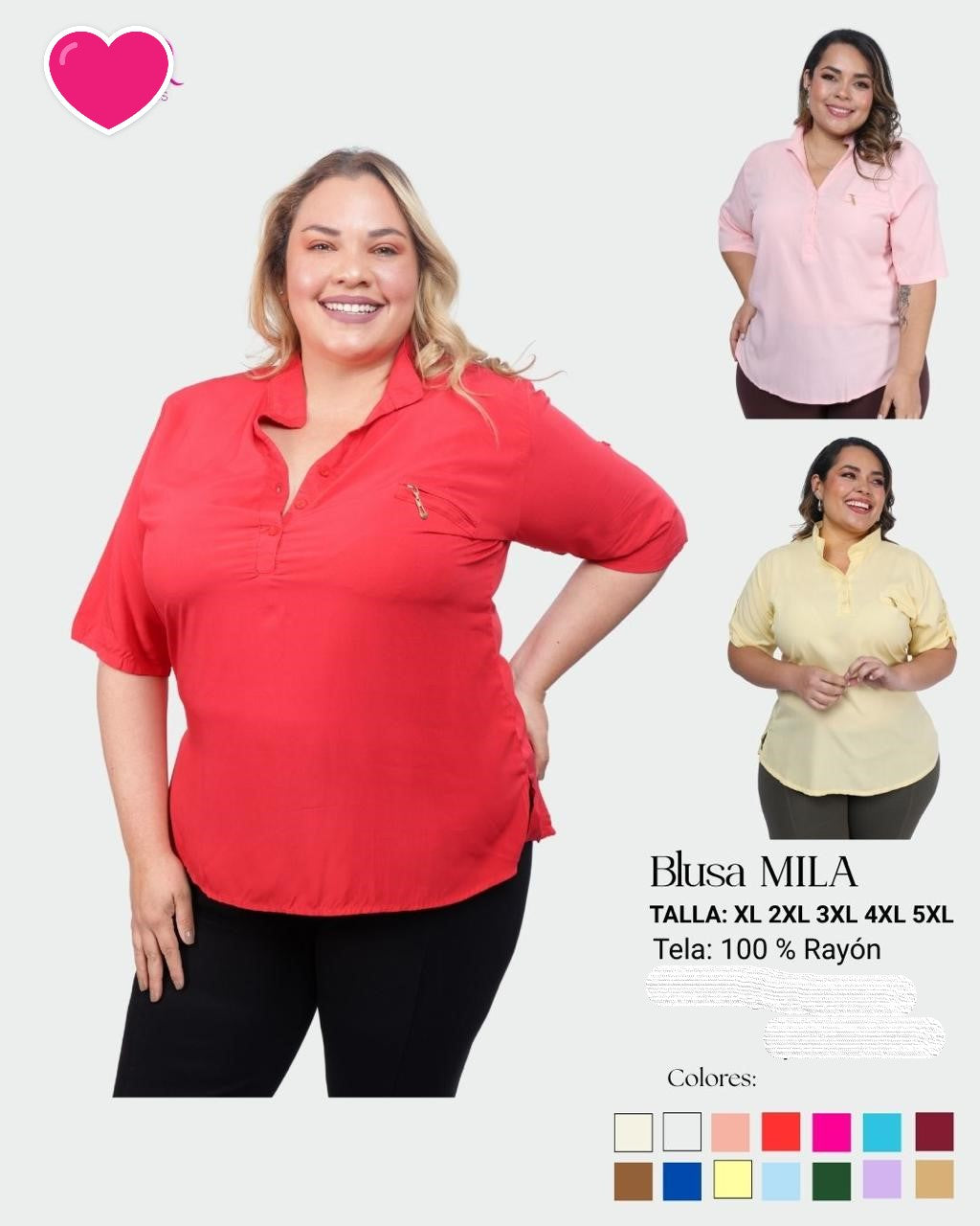 TALLA GRANDE 11 - BLUSAS XL HASTA 5XL
