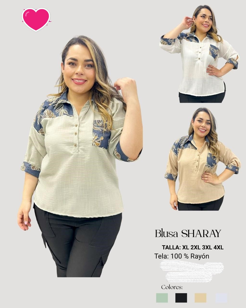 TALLA GRANDE 11 - BLUSAS XL HASTA 5XL