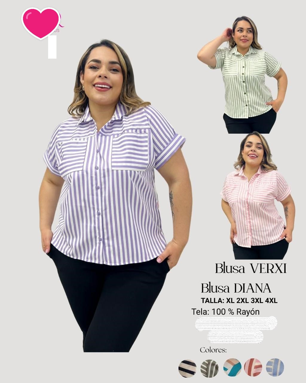 TALLA GRANDE 11 - BLUSAS XL HASTA 5XL