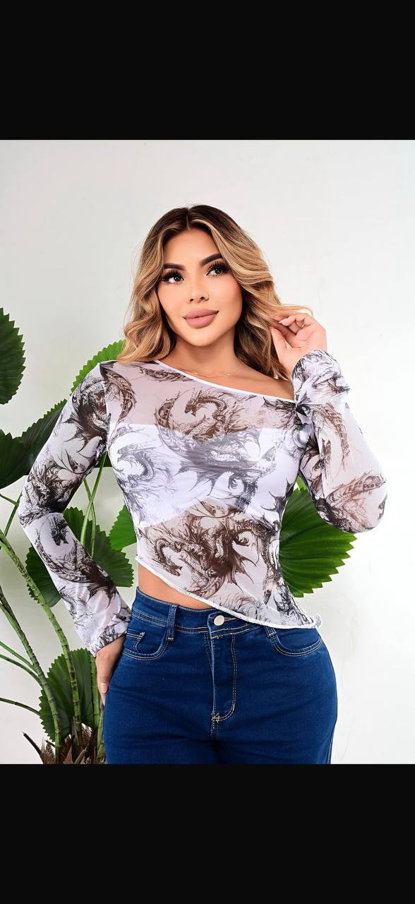 BLUSAS - 04 Blusa hombro caido