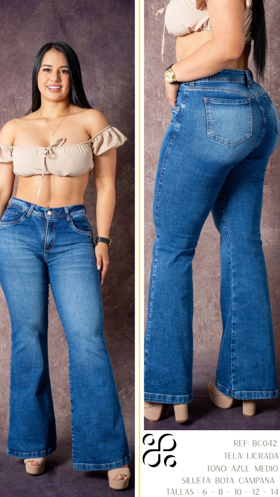 JEANS - Bota campana