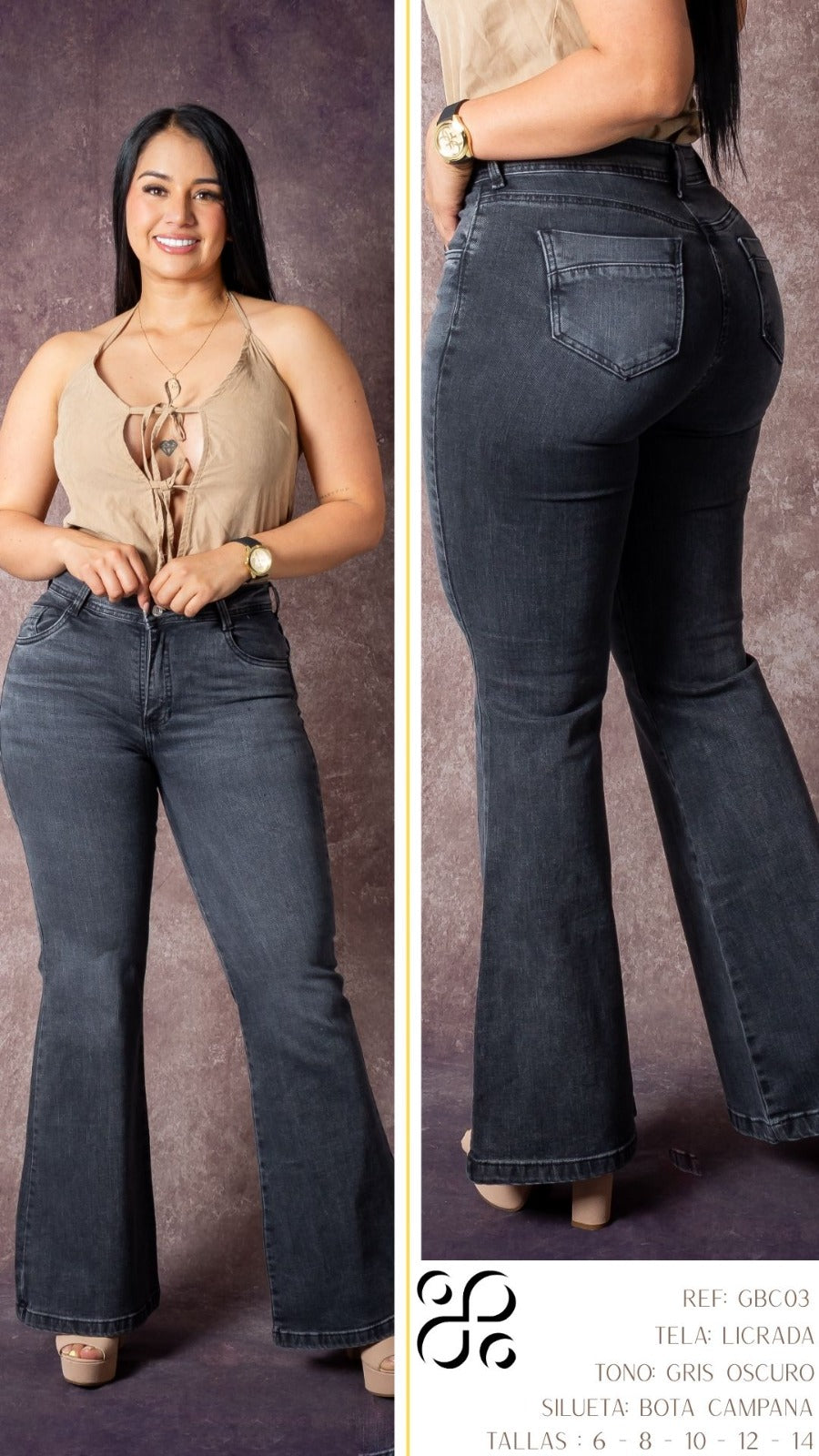 JEANS - Bota campana