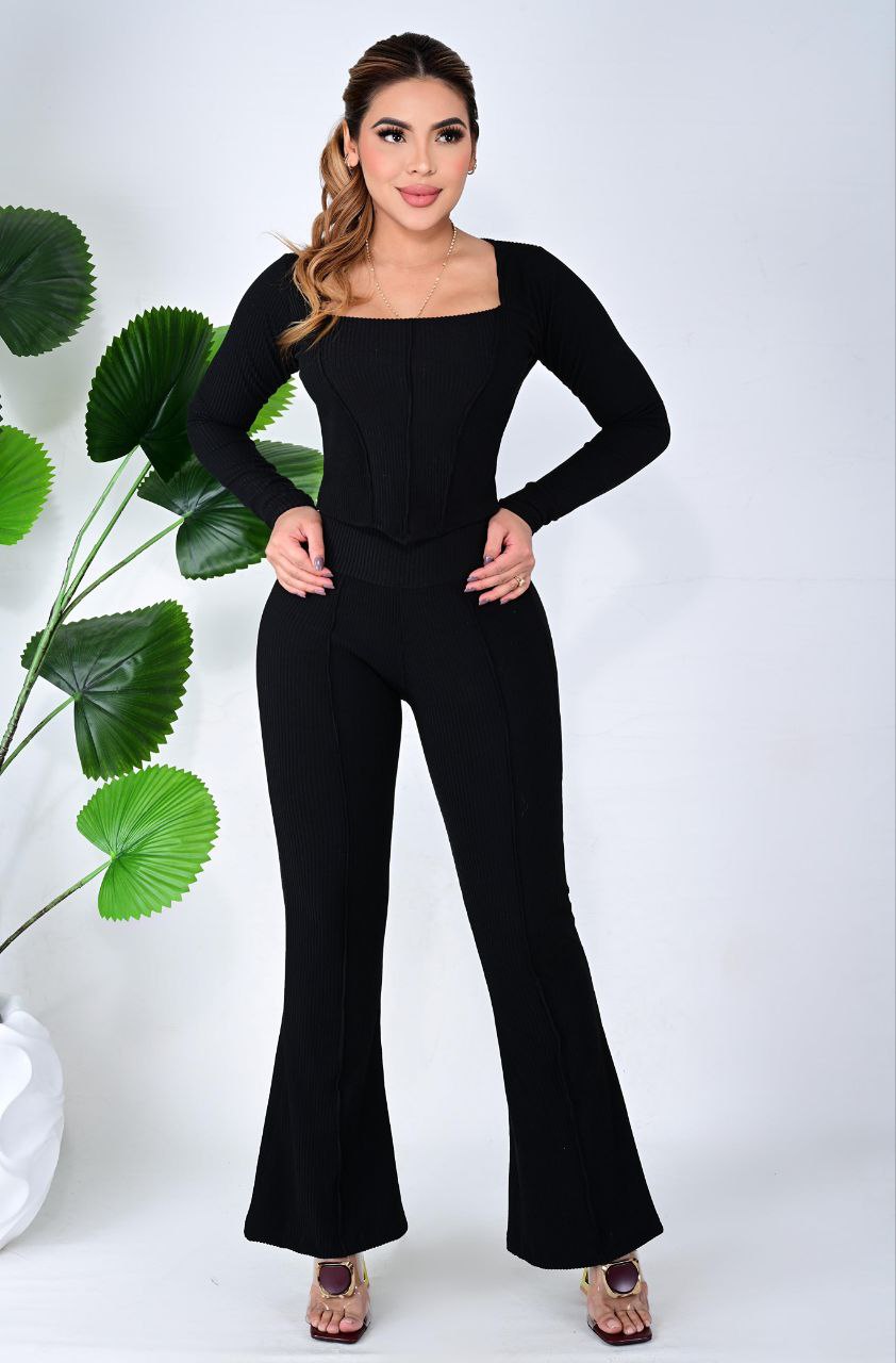 CONJUNTOS - 07 Conjunto Selena rib grueso licrado