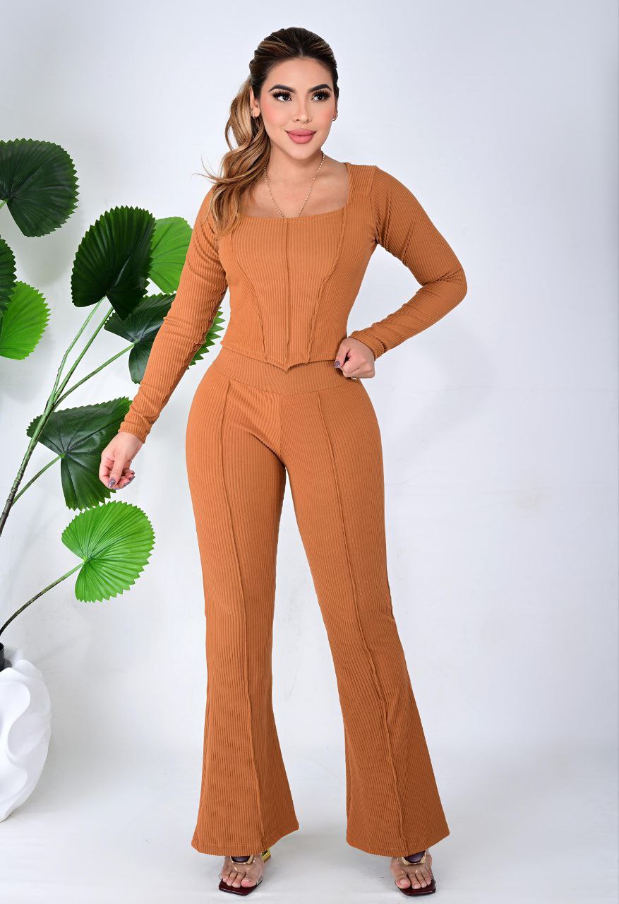 CONJUNTOS - 07 Conjunto Selena rib grueso licrado