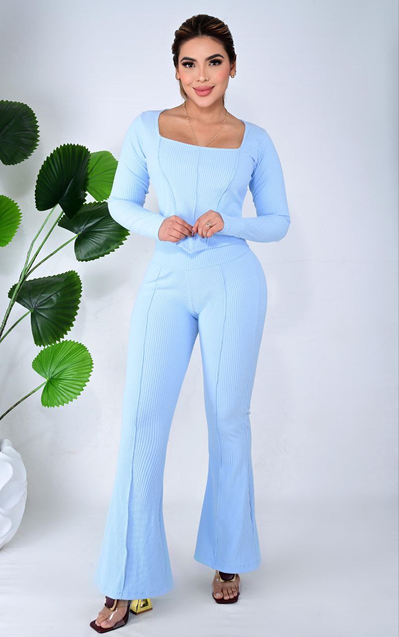 CONJUNTOS - 07 Conjunto Selena rib grueso licrado