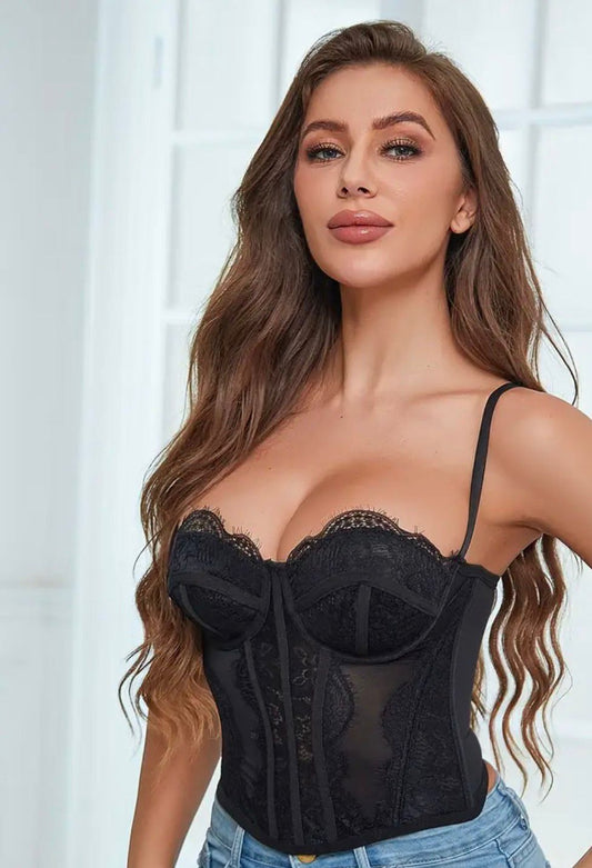 CORSET CORTO 01 6 - Corset encaje