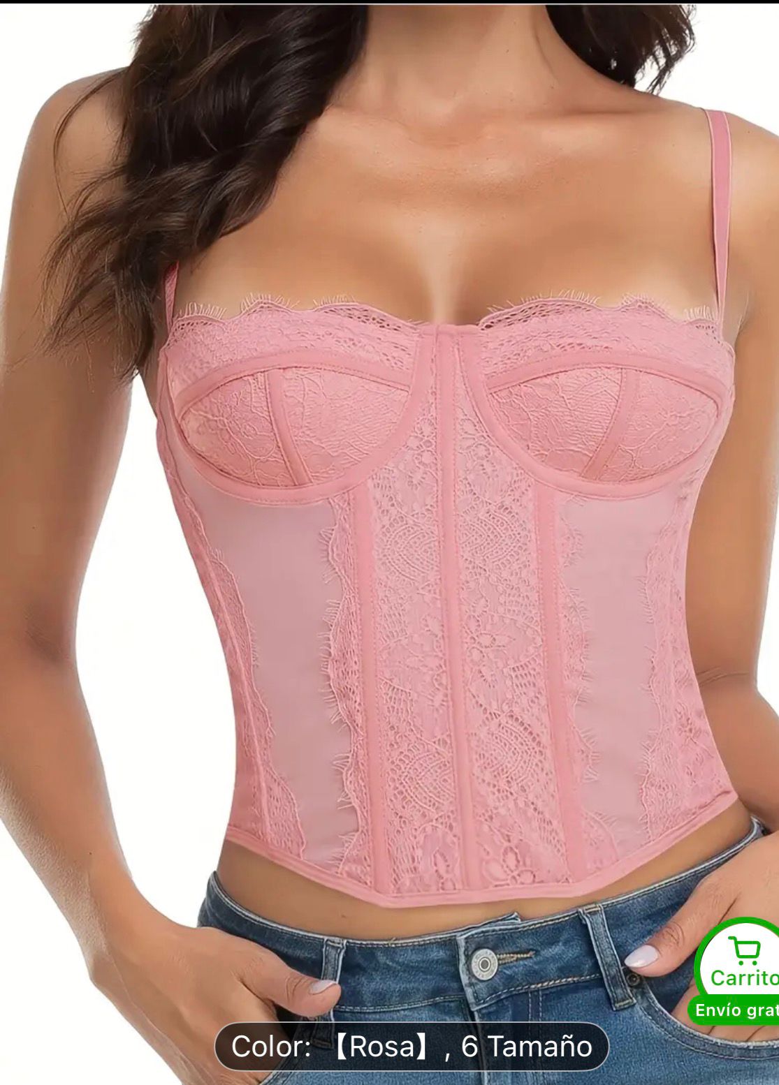 CORSET CORTO 01 6 - Corset encaje