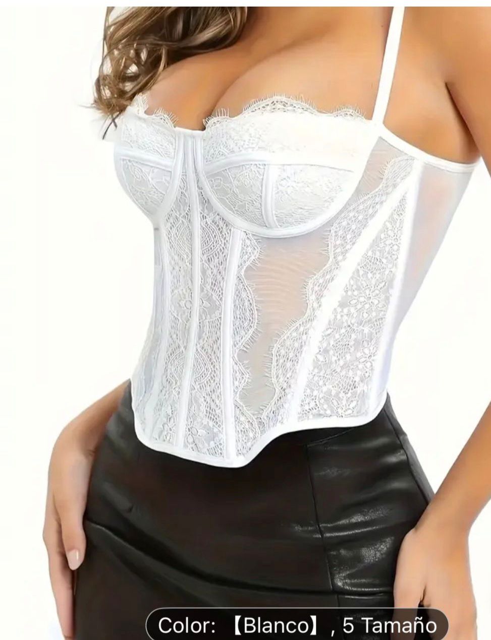 CORSET CORTO 01 6 - Corset encaje