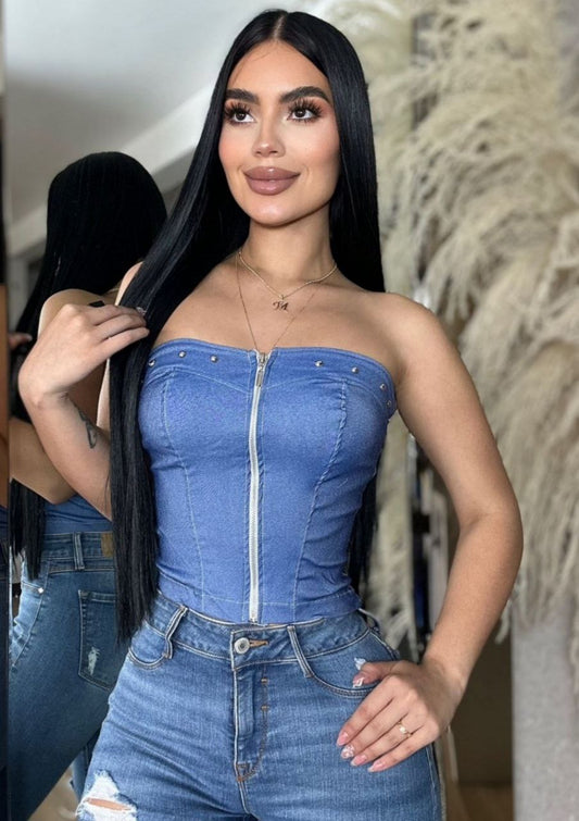 CORSETS - Corset straple cremallera