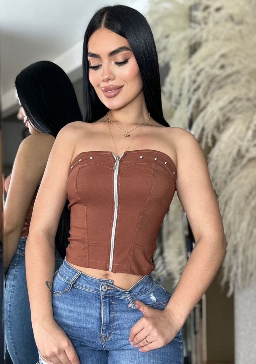 CORSETS - Corset straple cremallera