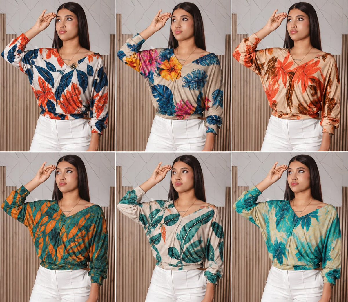 21 BLUSAS TROPICALES