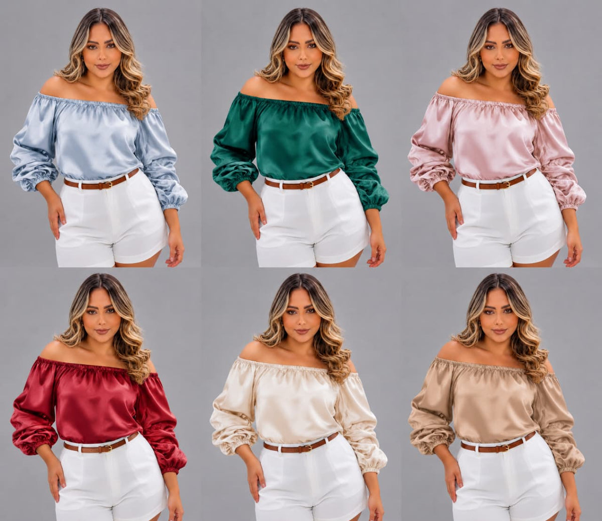 24 BLUSAS EN SATIN