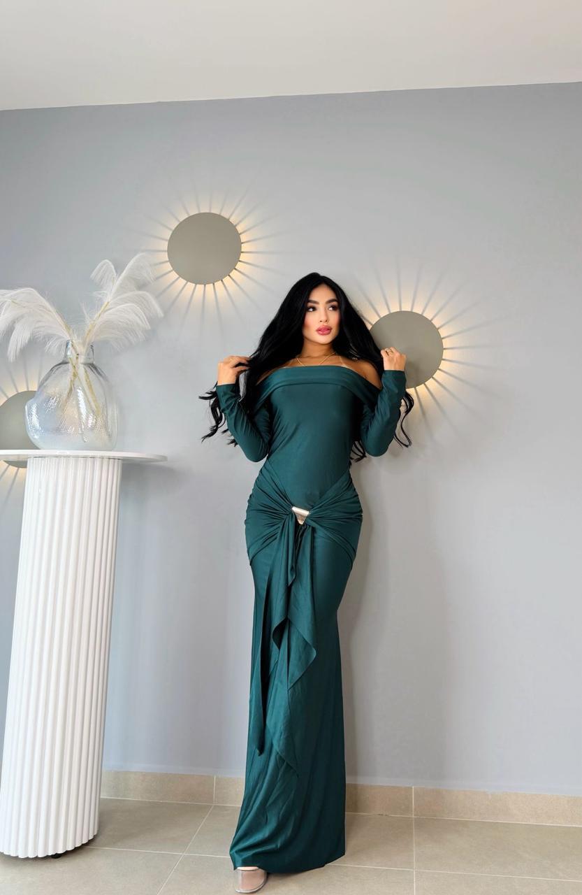 VESTIDOS LARGOS 20 - Karla manga larga