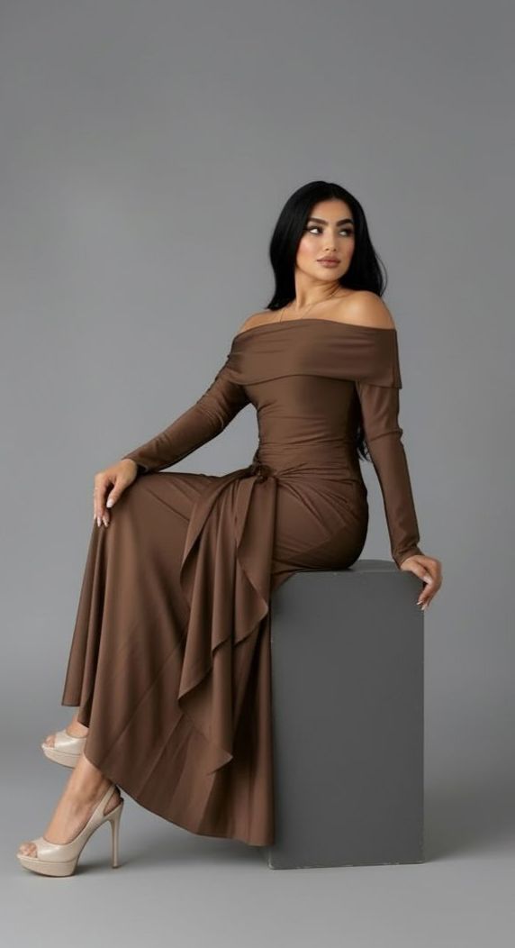 VESTIDOS LARGOS 20 - Karla manga larga