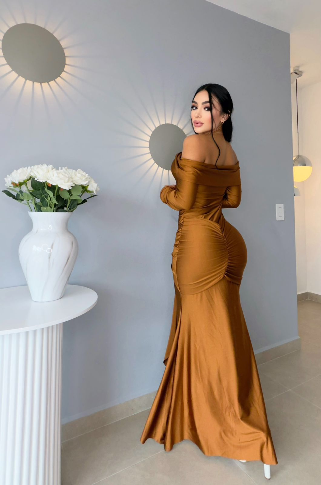 VESTIDOS LARGOS 20 - Karla manga larga
