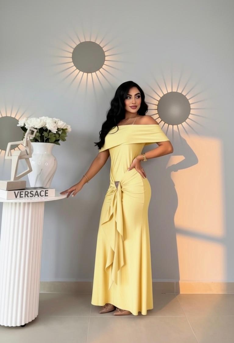 VESTIDOS LARGOS 20 - EFVL30 manga corta