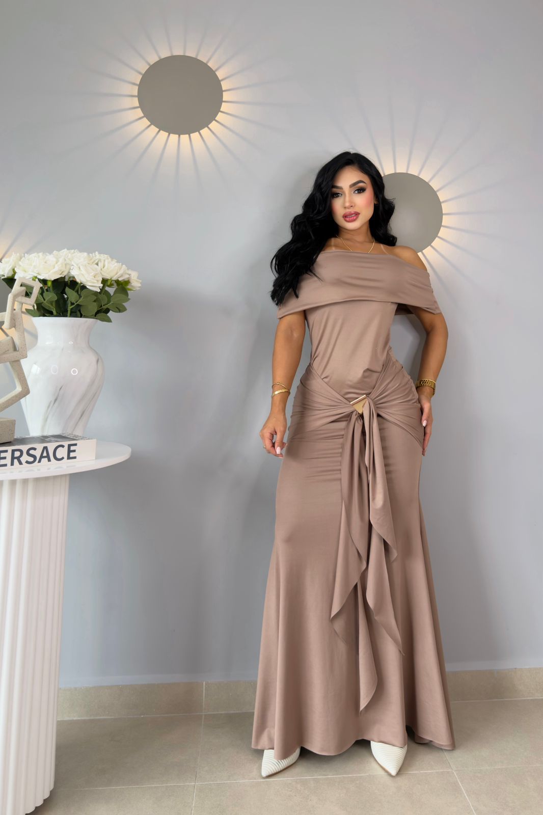VESTIDOS LARGOS 20 - EFVL30 manga corta
