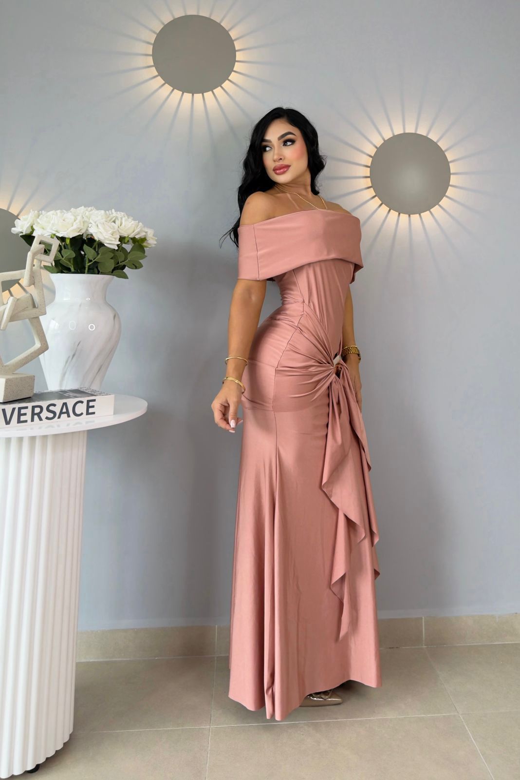 VESTIDOS LARGOS 20 - EFVL30 manga corta