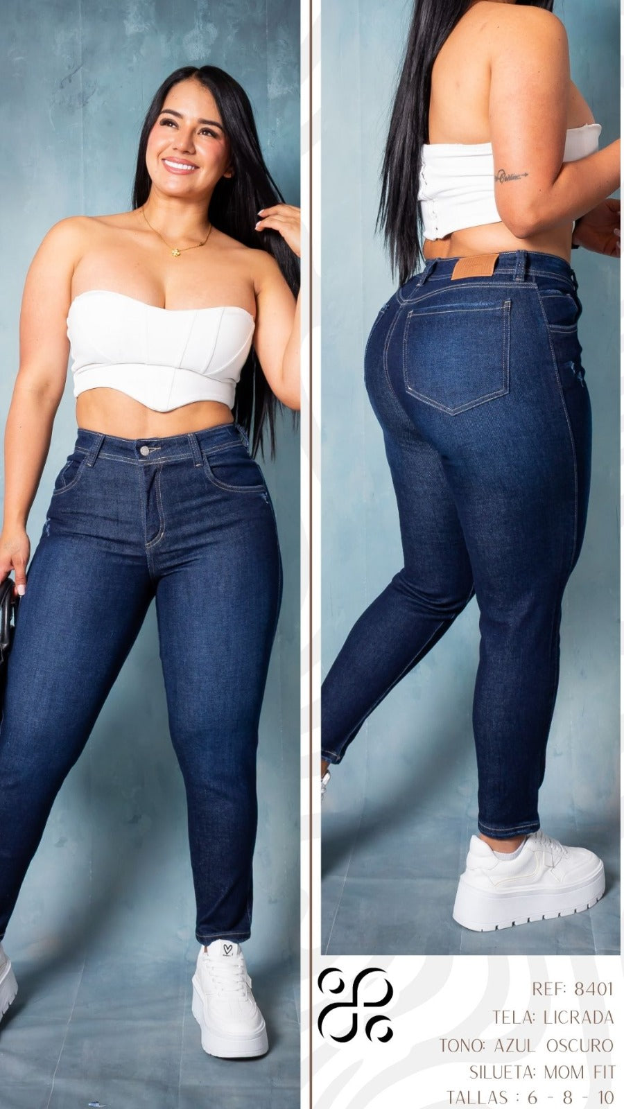 JEANS - Silueta Momfit