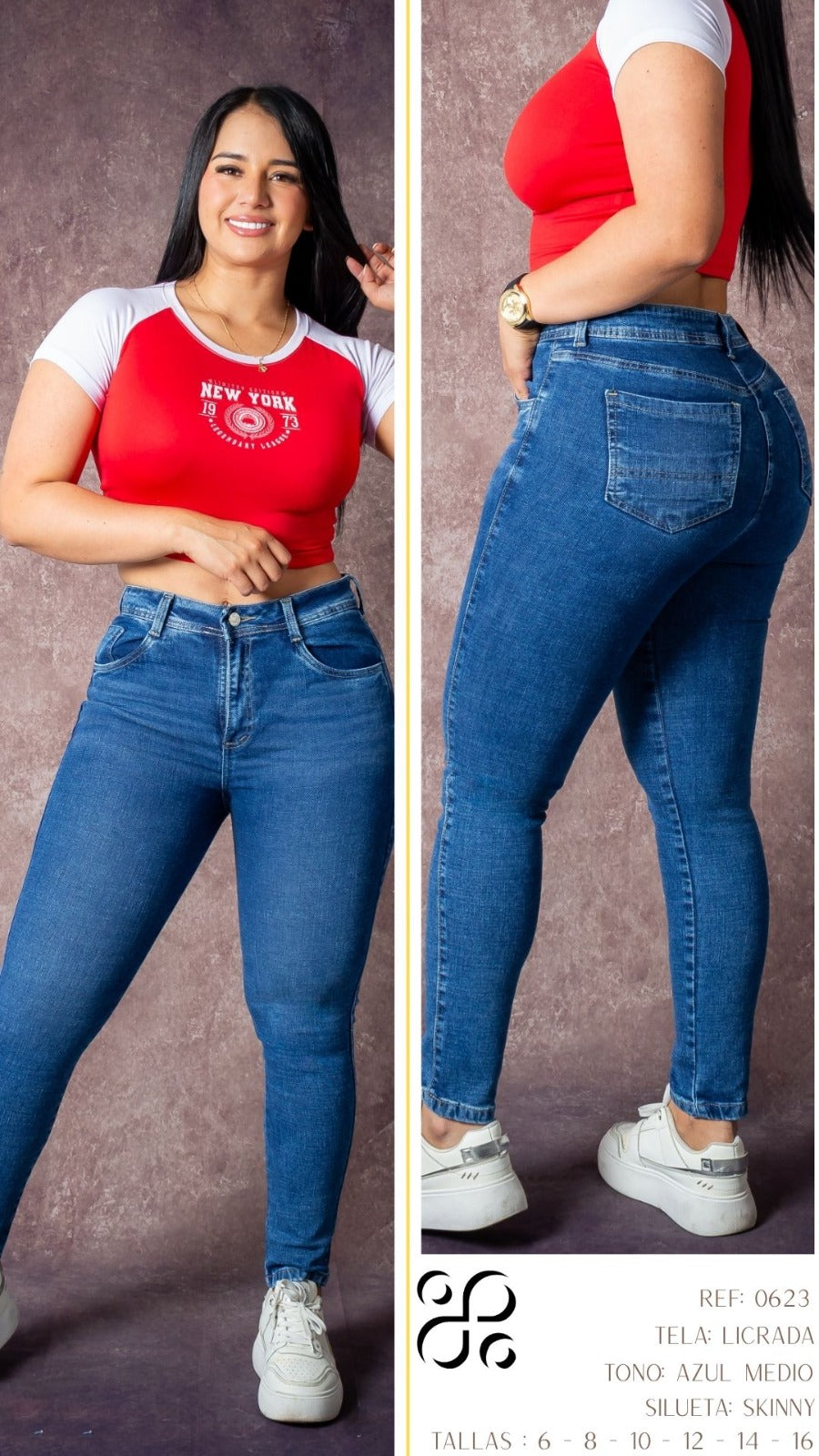 JEANS - Silueta skinny