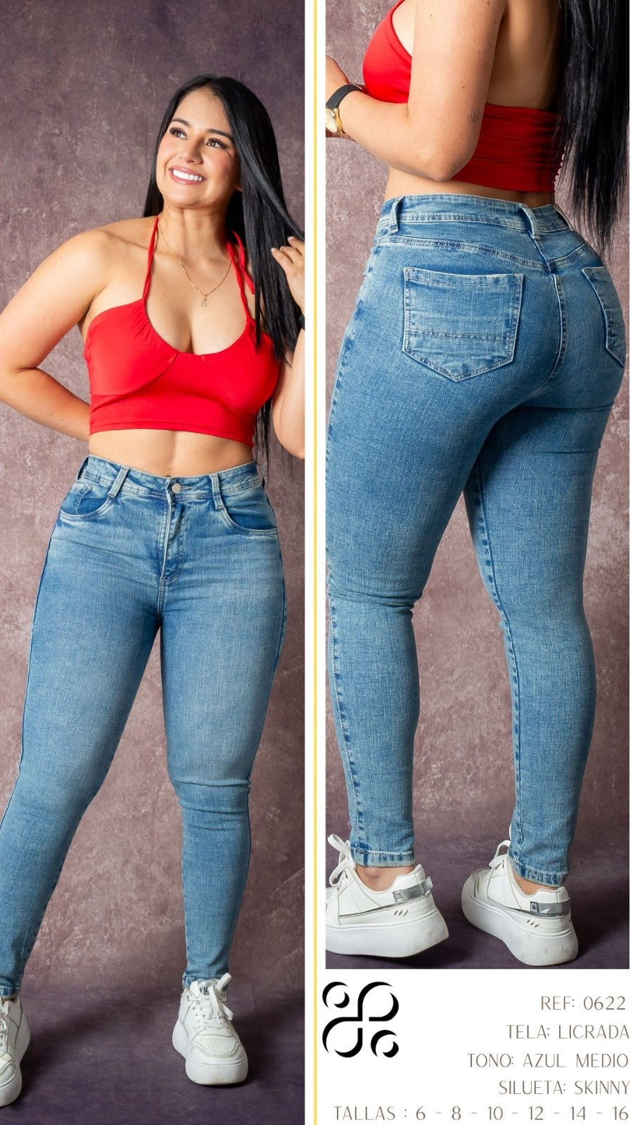 JEANS - Silueta skinny