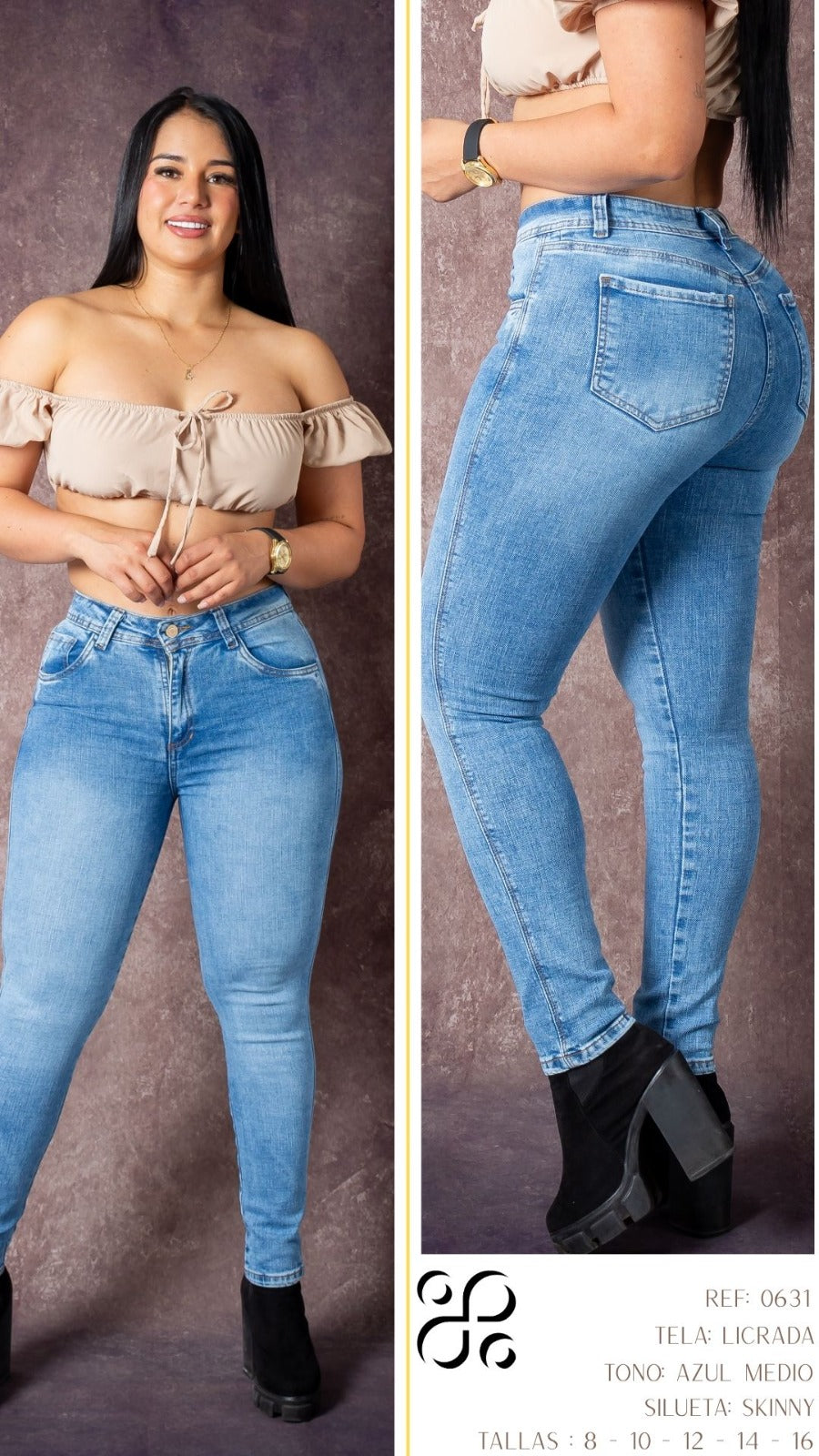 JEANS - Silueta skinny