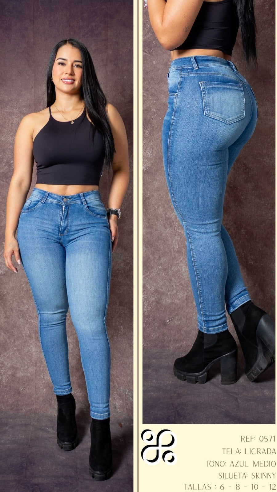 JEANS - Silueta skinny