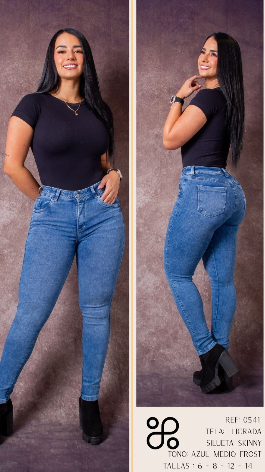JEANS - Silueta skinny